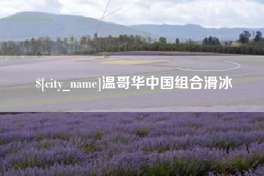福建温哥华中国组合滑冰