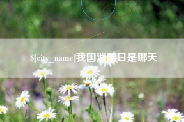 福建我国消防日是哪天
