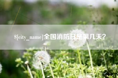 福建全国消防日是第几天？