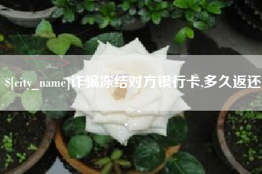 福建诈骗冻结对方银行卡,多久返还