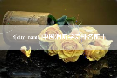 福建中国消防学院排名前十