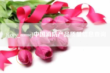 福建中国消防产品质量信息查询