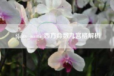福建西方命数九宫格解析