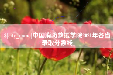 福建中国消防救援学院2021年各省录取分数线