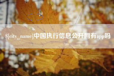 福建中国执行信息公开网有app吗