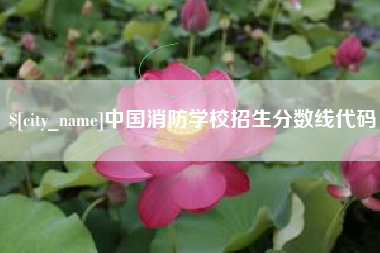福建中国消防学校招生分数线代码