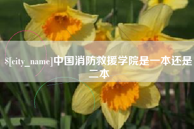 福建中国消防救援学院是一本还是二本