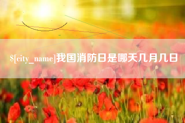 福建我国消防日是哪天几月几日