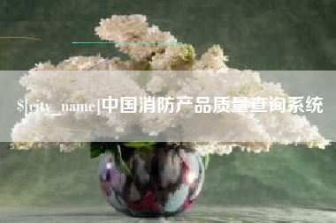 福建中国消防产品质量查询系统