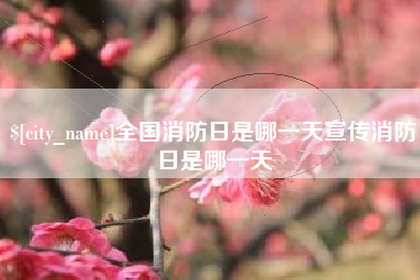 福建全国消防日是哪一天宣传消防日是哪一天