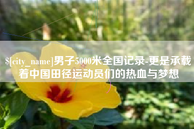 福建男子5000米全国记录-更是承载着中国田径运动员们的热血与梦想