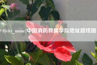 福建中国消防救援学院地址路线图