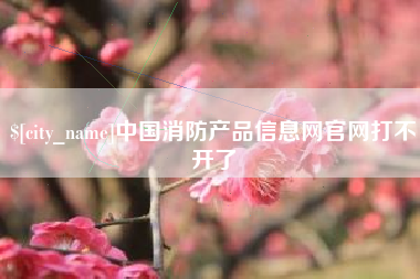 福建中国消防产品信息网官网打不开了
