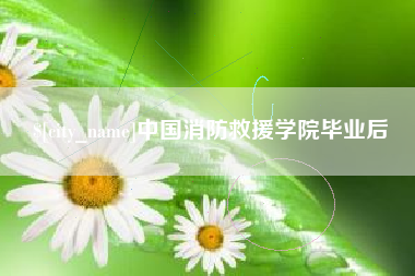 福建中国消防救援学院毕业后