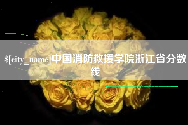 福建中国消防救援学院浙江省分数线
