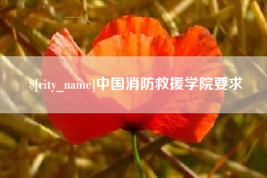 福建中国消防救援学院要求