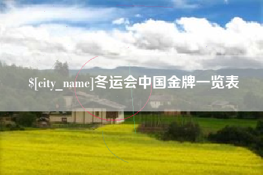 福建冬运会中国金牌一览表