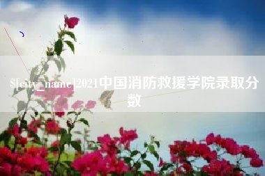 福建2021中国消防救援学院录取分数