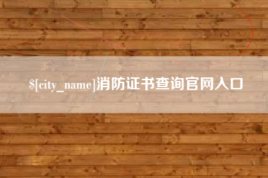福建消防证书查询官网入口