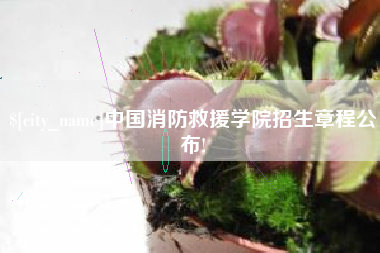 福建中国消防救援学院招生章程公布!